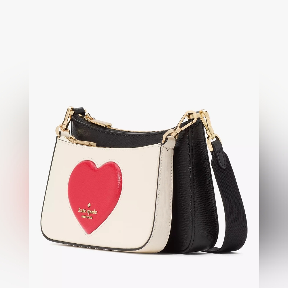 NWT Kate Spade Duet Puffy Heart Crossbody